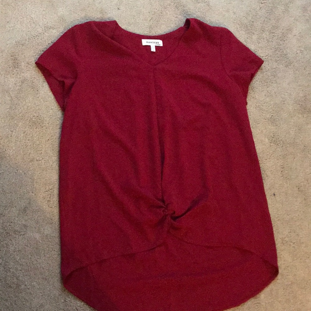 Red blouse